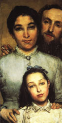 Dalou,His Wife and His Daughter